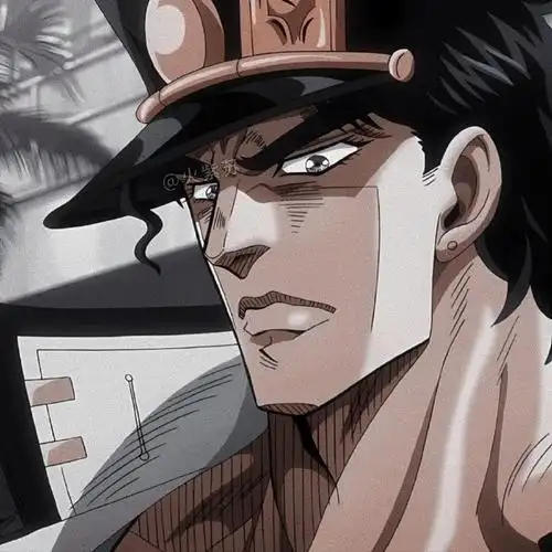 jojo的奇妙冒险##动漫#温柔的猛男空条承太郎头像～自截修jojo郴鞍