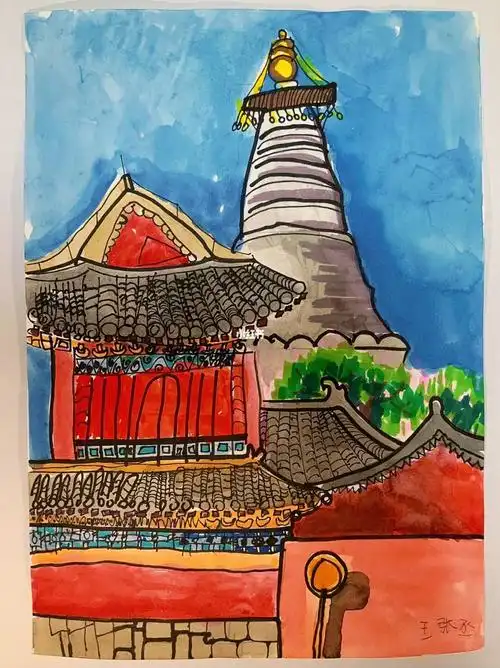 西城特色建筑白塔寺