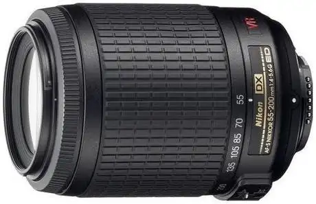 尼康af-s dx vr 变焦尼克尔 55-200mm f/4-5.6g if-ed正品行货