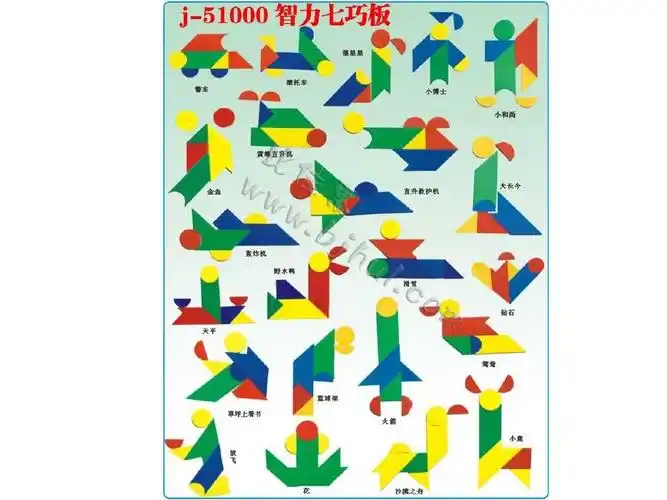 七巧板参考图例ppt