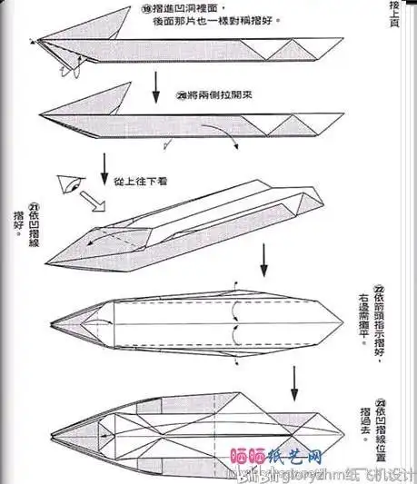 战斗汽艇折纸 手工折纸大全-普车都