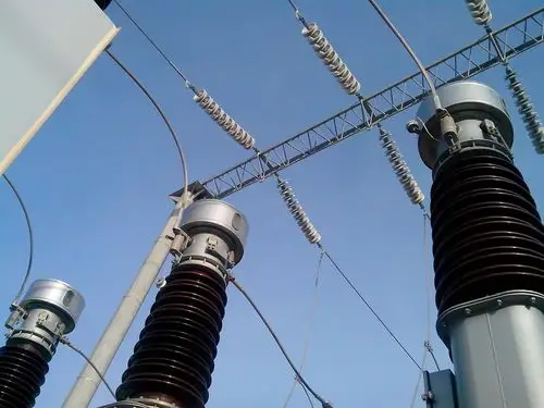 110kv电流互感器一次进线旁边的小白瓷瓶是干什么用的,叫什么