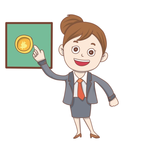 白领会议分析金币插画图片