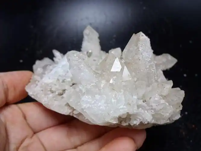 水晶黄铁矿天然矿物晶体矿石教学标本原石摆件精品收藏观赏石5628