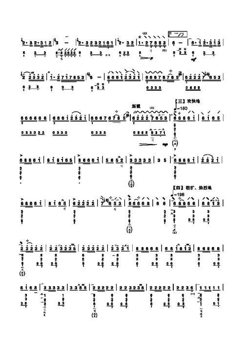 五级乐曲彝族舞曲民乐类琵琶