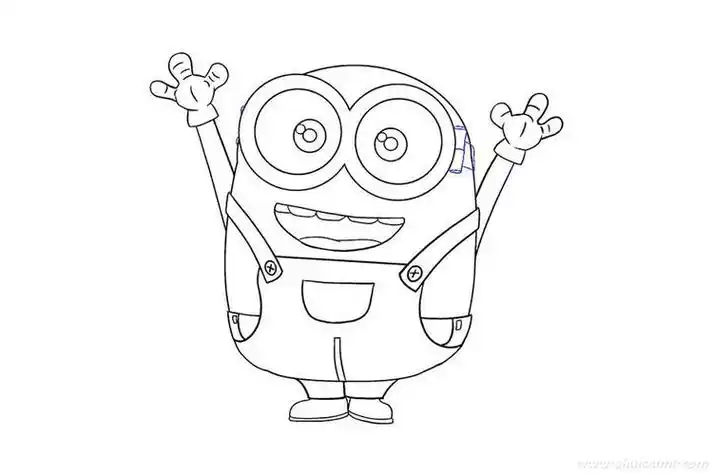 小黄人画画简笔画可爱