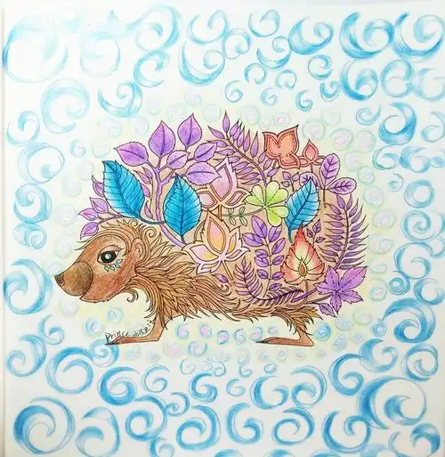 秘密花园2魔法森林彩铅涂色