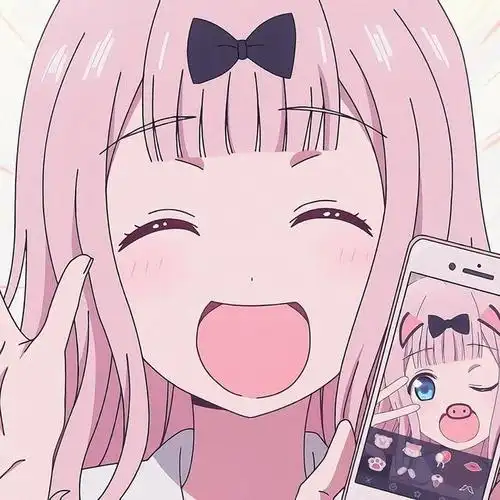 《辉夜大小姐想让我告白》藤原千花,来自书记的魔性头像自剪分享