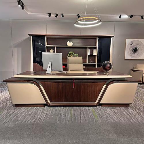 新中式轻奢老板桌老总办公桌椅简约董事长办公室大班台时尚总裁桌