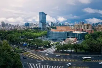 中国广东省中山市城区城市风光