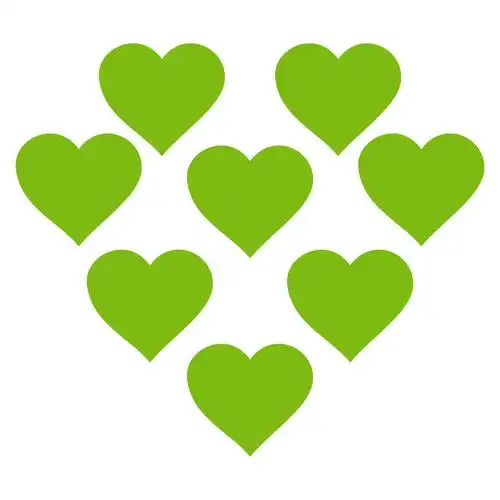 可爱,心,矢量,象征,淡绿色,符号文字,隔绝,白色背景,时尚,风格,插画