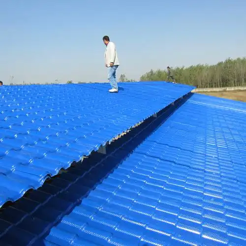 秸秆瓦精品别墅屋面瓦批发 聚酯瓦 新型屋顶材料 树脂瓦升级产品图片