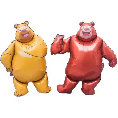 熊出没熊大熊二光头强主题铝膜气球儿童男孩卡通气球