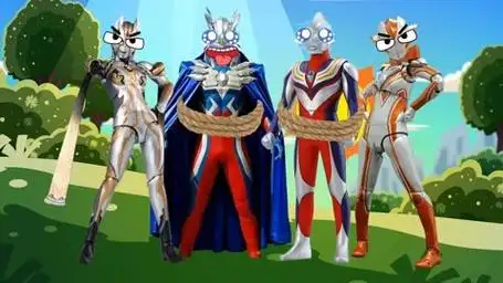 格丽乔和卡蜜拉绑了迪迦跟赛罗#奥特曼儿童动画片 #贝利亚奥特曼