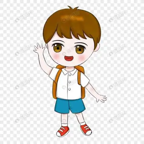 小朋友背书包简笔画 小朋友背书包简笔画图片