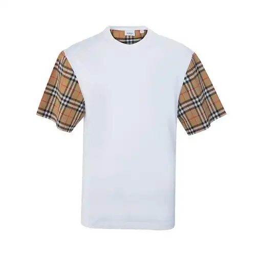 burberry博柏利新款棉质典格装饰女士短袖恤衫t恤