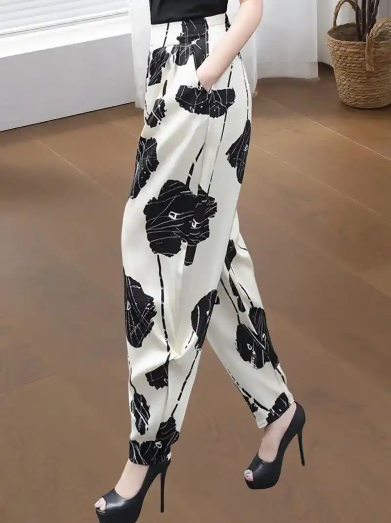 女士们～大码雪纺灯笼阔腿裤来啦!