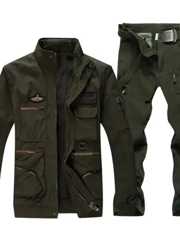 2018新户外军迷服饰特种兵男夹克作训军装可拆袖野战飞行套装品质定制