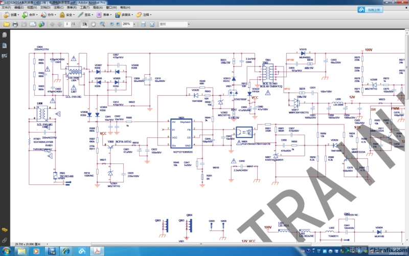 led32k01a系列液晶(4511板)电源电路原理图