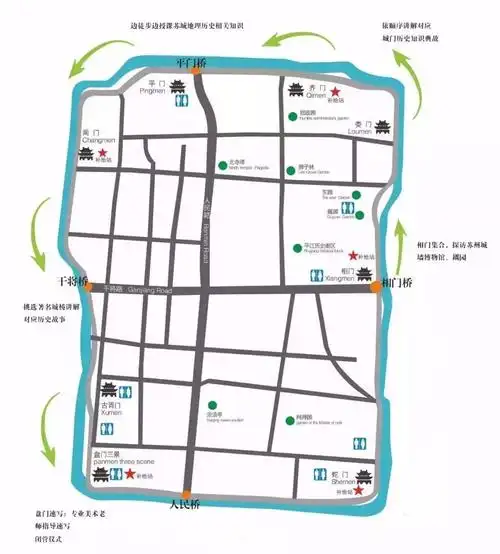 辉映的是富有生机和活力的现代绿化,景观,灯光,共同组成了护城河48景