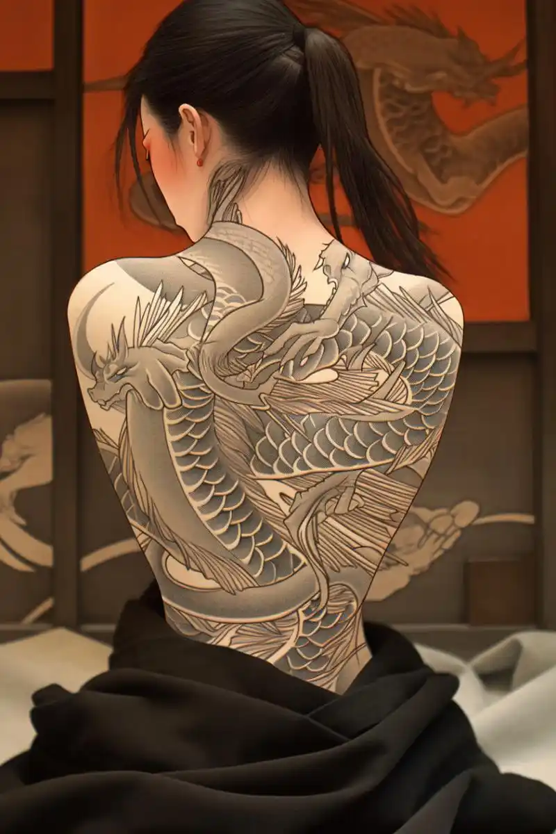 霸气十足啊!#女生纹身