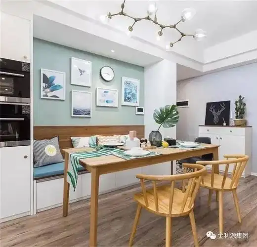 金利源地板餐厅卡座设计效果图集
