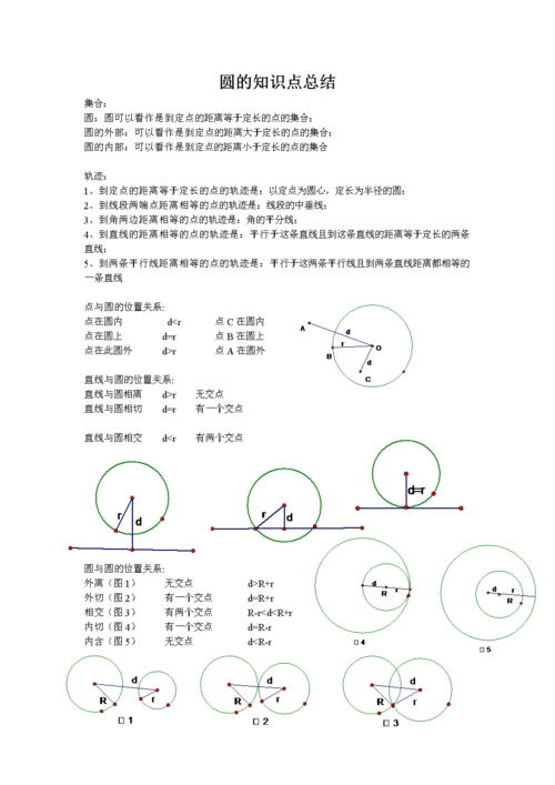 圆知识点总结大全.docx