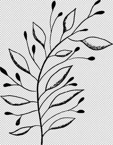 小叶子的旅行简笔画