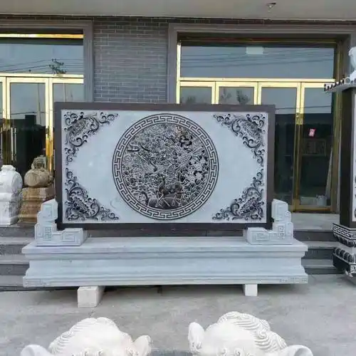首页>家装,建材>景观工程>石雕>石雕室外影壁墙照壁浮雕壁画青石地雕