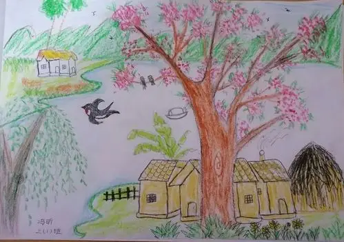 邾城街中心小学《画春天》绘画作品展(二)