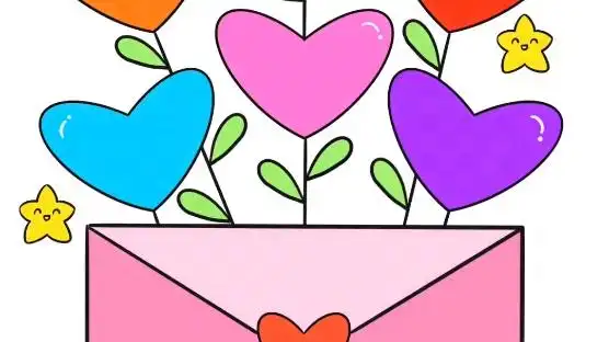 三八女王节快到了,画一张好看又可爱的爱心贺卡,送给那个你爱的她吧