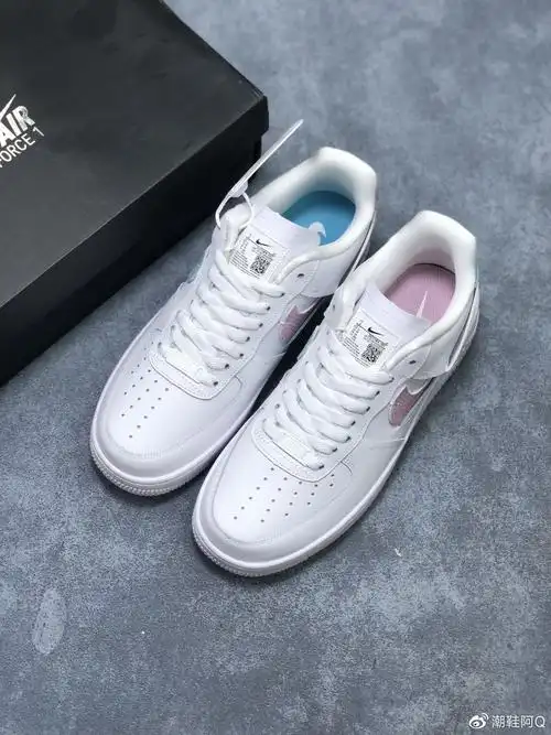 公司级nike air force 1 "粉蓝鸳鸯断勾" 货号:dc1164-111
