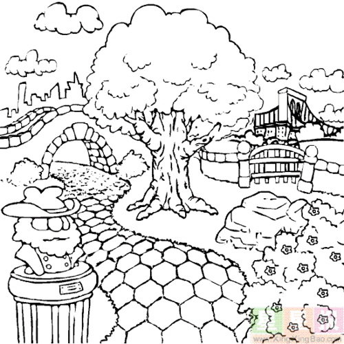 公园简笔画图片大全公园简笔画图片大全风景