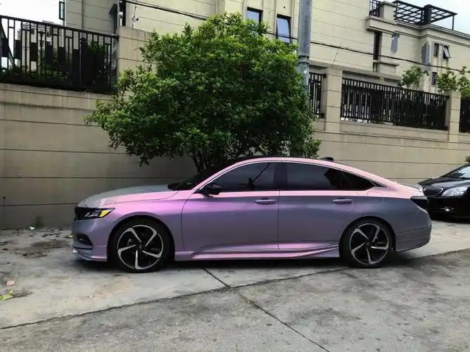 雅阁改色梦幻火山灰这个颜色,可甜可咸,像极了我爱车美图