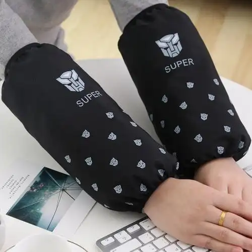 长款防水袖套男工作护袖套成人手袖套秋冬防水套袖女袖筒学生袖头黑色