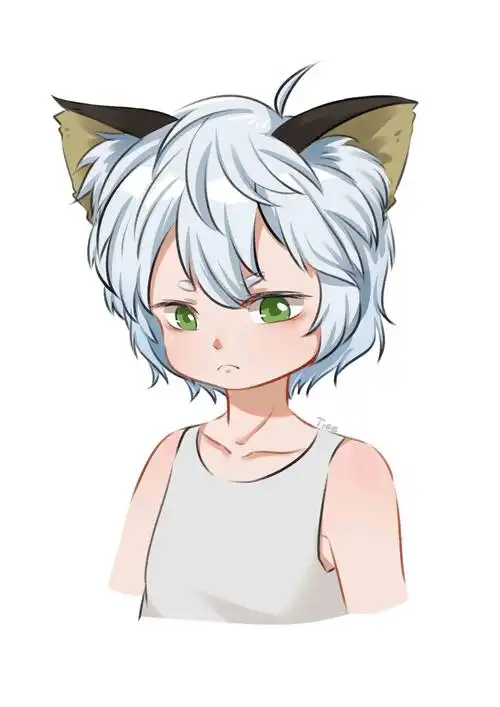 罗小黑太好看啦!摸了一只人形白毛小黑,想三刷qwq