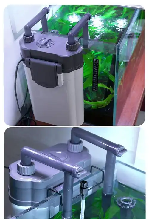 鱼缸过滤器 过滤桶壁挂式外置过滤循环系统小型三合一增氧过滤桶净水