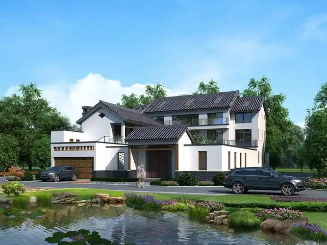 中式三层别墅设计图效果图