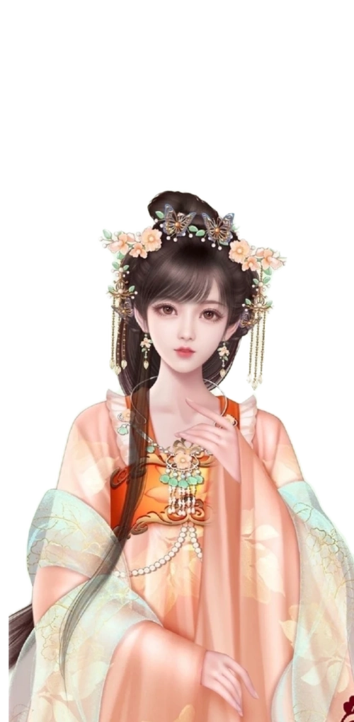 古风立绘女子免扣