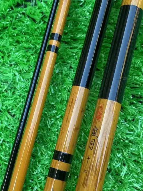 日本进口硬式28调朱纹峰岚月并继竿 日本进口钓鱼竿台钓插节竿手竿