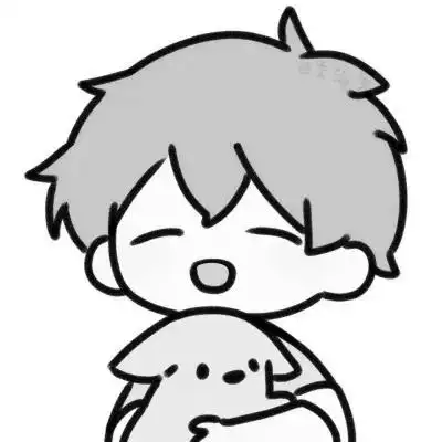 超可爱头像动漫黑白图片