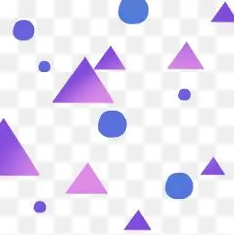 渐变三角形圆形