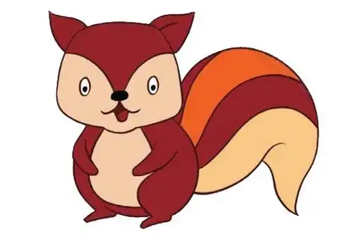 卡通松鼠简笔画画法步骤图片大全,图片,简笔画-学笔画