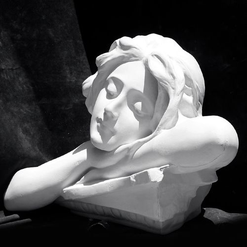 女思考石膏像美术教具石膏头像雕塑石膏雕塑素描模型