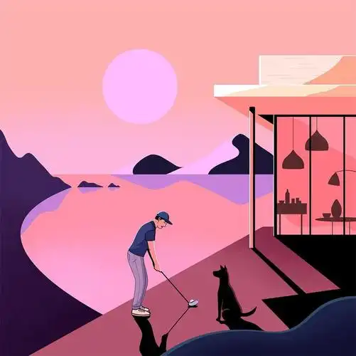 色彩视觉体验18款充满梦幻的扁平插画作品