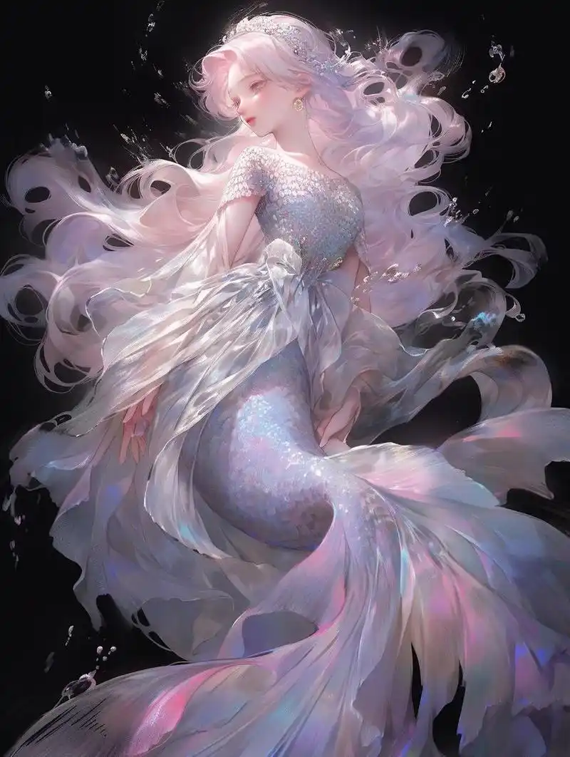 高级感美人鱼系列②人鱼公主 6图头像壁纸 高级空灵感第二弹