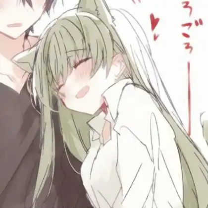 甜甜的好看情头一左一右动漫双人图片_情侣动漫头像_头像屋