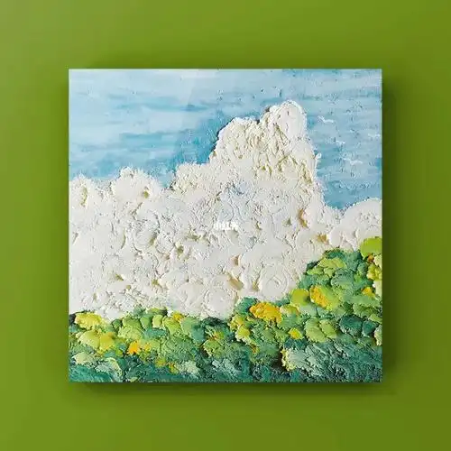 第一次画油画棒,感觉很解压哈哈哈w很多肌理的画法还不熟练,平涂晕染