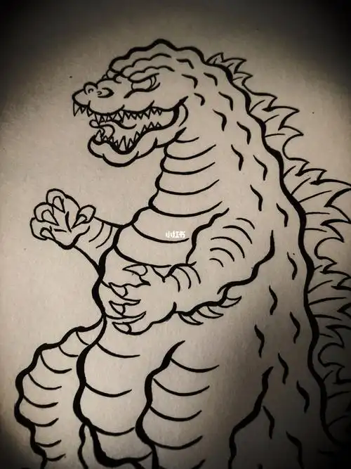 看了哥斯拉心血来潮画了一个