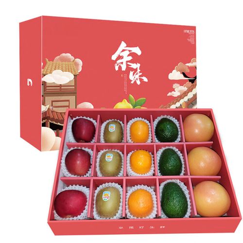 京鲜生进口水果综合礼盒端午水果礼盒含佳沛奇异果3皇后苹果3南非柑2